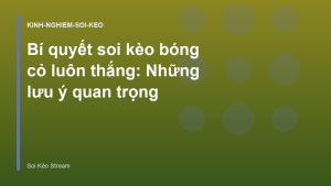 Read more about the article Bí quyết soi kèo bóng cỏ luôn thắng: Những lưu ý quan trọng